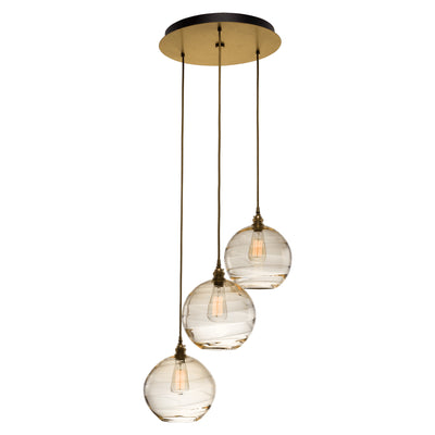 Hammerton Studio - CHB0047-03-GB-OA-C01-E2 - Three Light Multi-Port - Terra - Gilded Brass