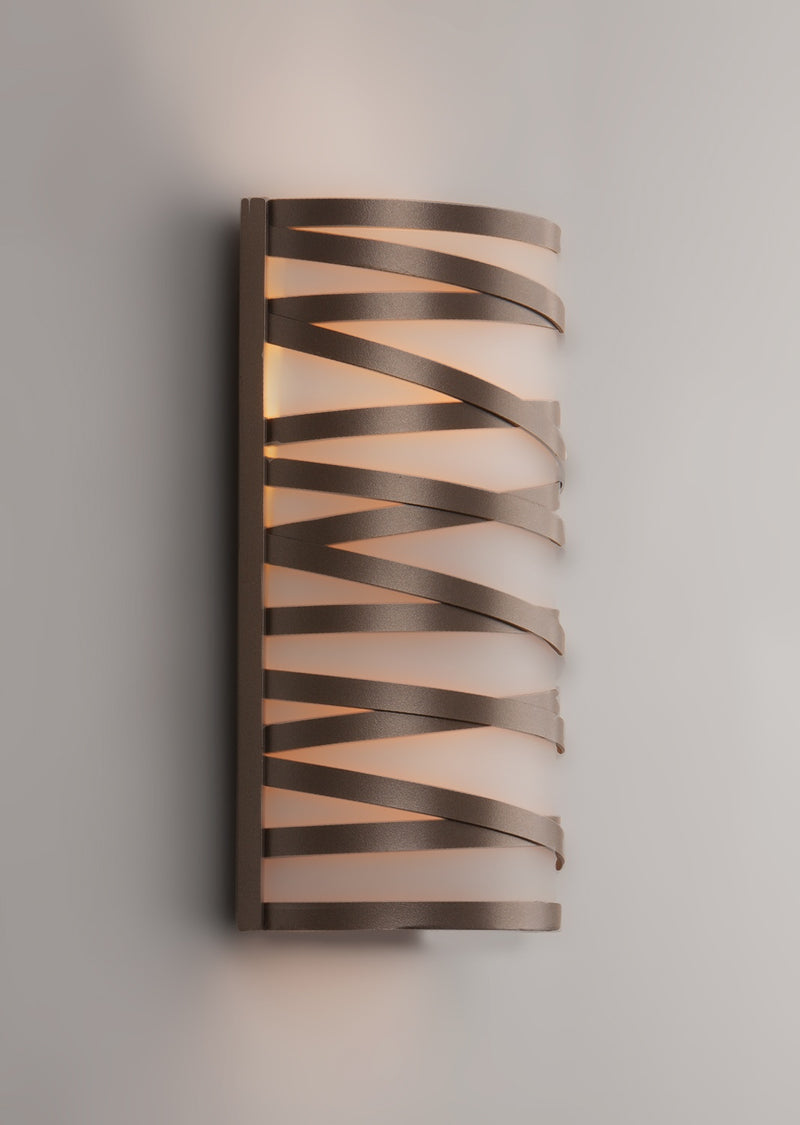 Hammerton Studio - CSB0013-12-FB-F-E1 - Two Light Wall Sconce - Tempest - Flat Bronze