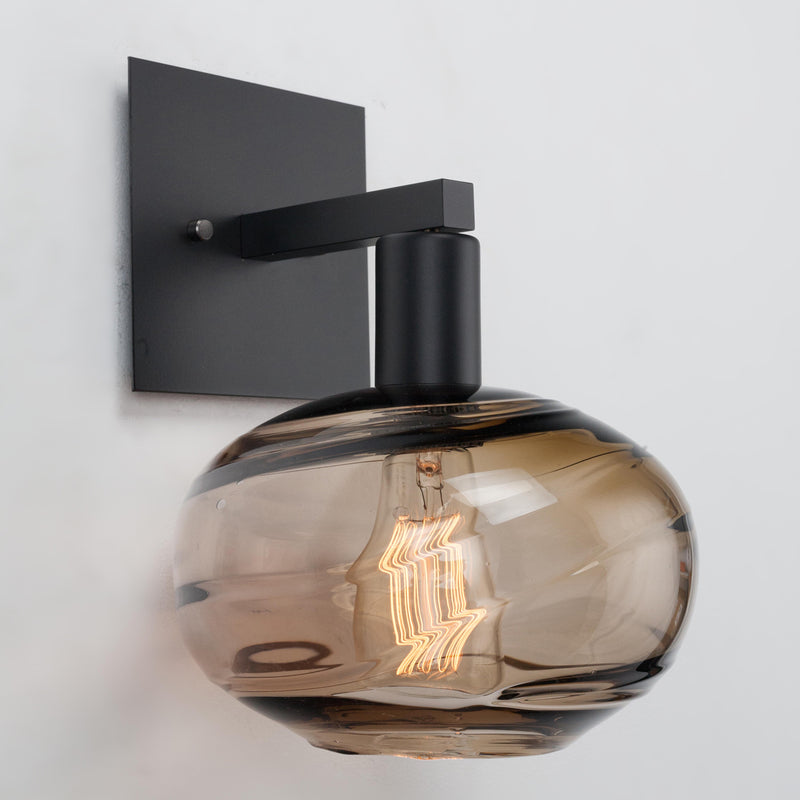 Hammerton Studio - IDB0036-11-MB-OB-E2 - One Light Wall Sconce - Coppa - Matte Black