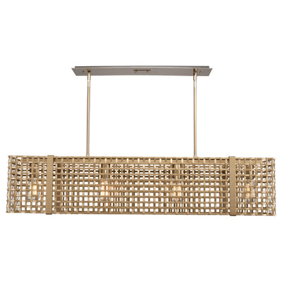 Hammerton Studio - PLB0037-45-GB-0-001-E2 - Four Light Linear Suspension - Tweed - Gilded Brass