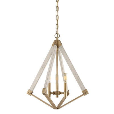 Quoizel - VP5203WS - Three Light Foyer Pendant - Viewpoint - Weathered Brass