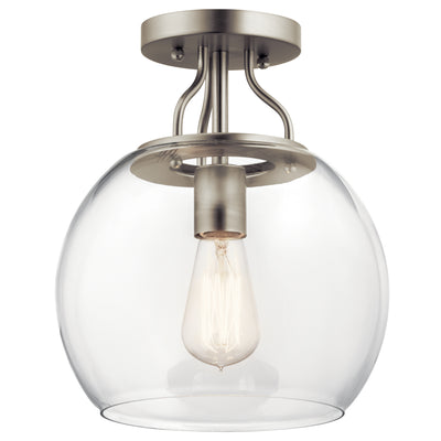 Kichler - 44066NI - One Light Semi Flush Mount - Harmony - Brushed Nickel