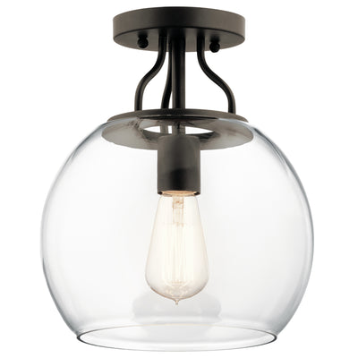 Kichler - 44066OZ - One Light Semi Flush Mount - Harmony - Olde Bronze