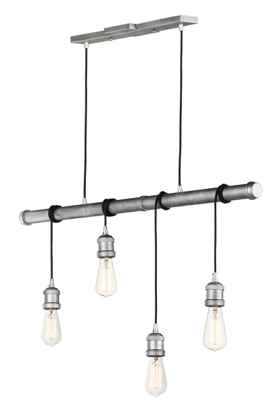 Maxim - 12135WZ - Four Light Pendant - Early Electric - Weathered Zinc
