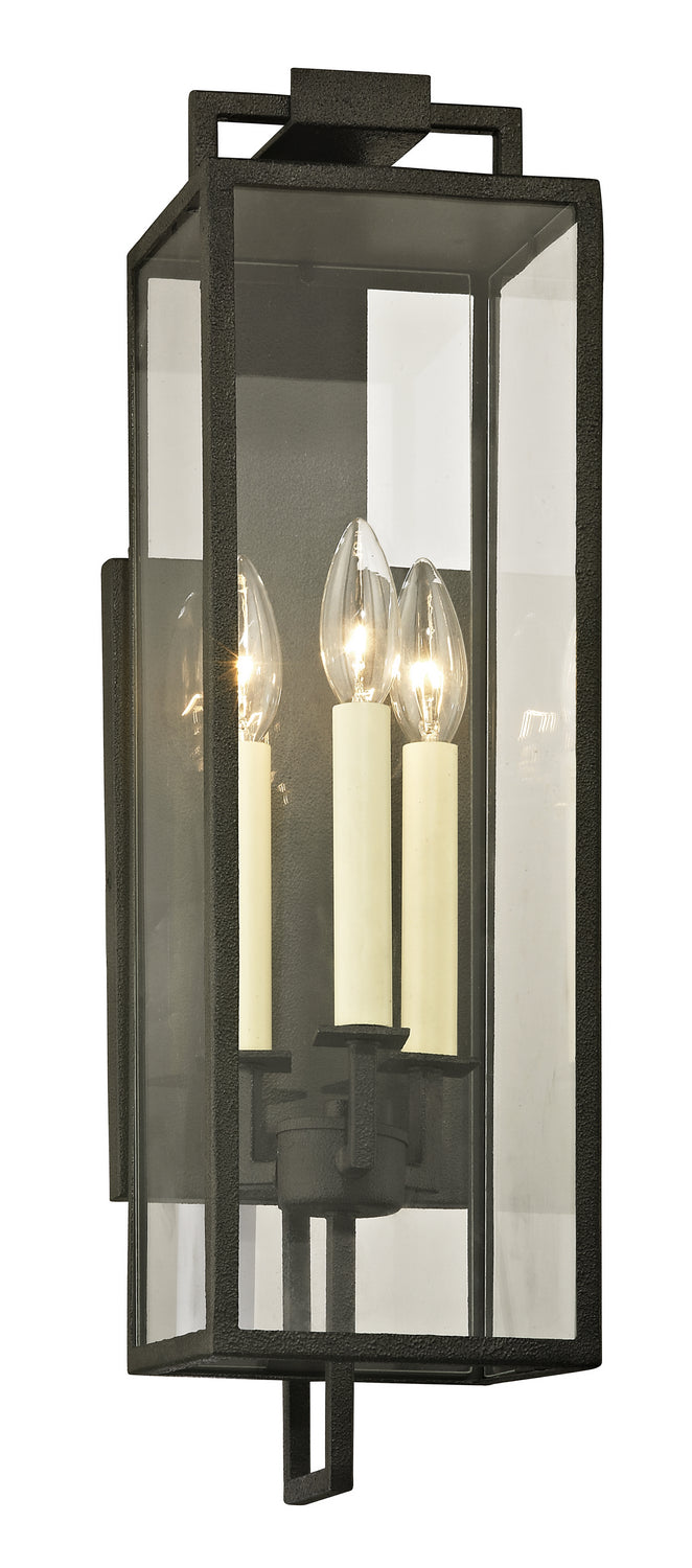 Troy Lighting - B6382-FOR - Three Light Wall Lantern - Beckham - Forged Iron