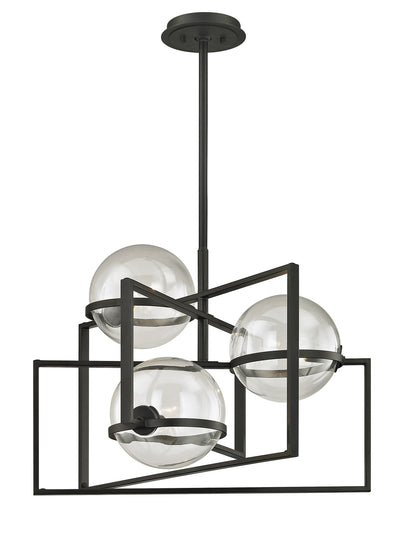 Troy Lighting - F6223 - Three Light Pendant - Elliot - Textured Black