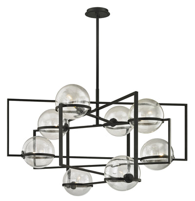 Troy Lighting - F6228-TBK - Eight Light Pendant - Elliot - Textured Black