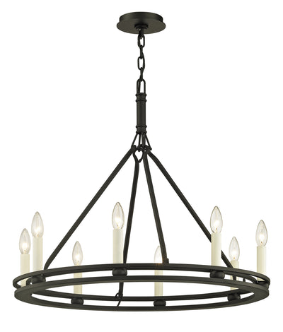 Troy Lighting - F6236-TBK - Eight Light Chandelier - Sutton - Textured Black