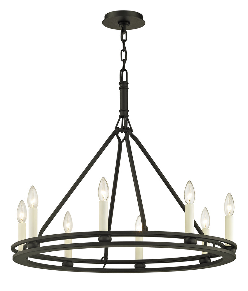 Troy Lighting - F6236-TBK - Eight Light Chandelier - Sutton - Textured Black