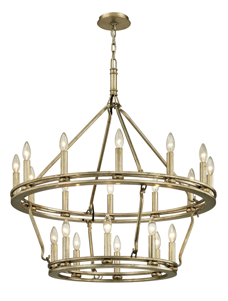 Troy Lighting - F6248-CPL - 20 Light Chandelier - Sutton - Champagne Silver Leaf