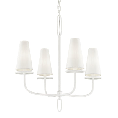 Troy Lighting - F6285-GSW - Four Light Chandelier - Marcel - Gesso White