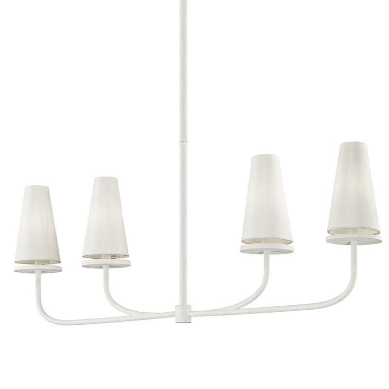 Troy Lighting - F6289 - Four Light Linear Pendant - Marcel - Gesso White