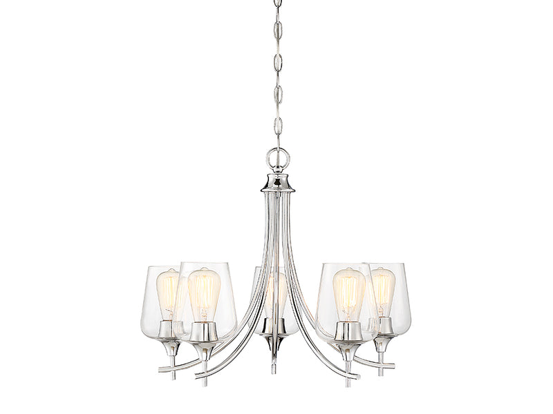 Savoy House - 1-4032-5-11 - Five Light Chandelier - Octave - Polished Chrome