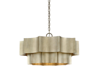 Savoy House - 7-101-6-53 - Six Light Pendant - Shelby - Silver Patina
