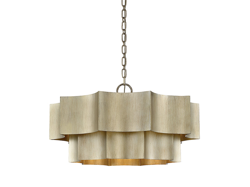 Savoy House - 7-101-6-53 - Six Light Pendant - Shelby - Silver Patina
