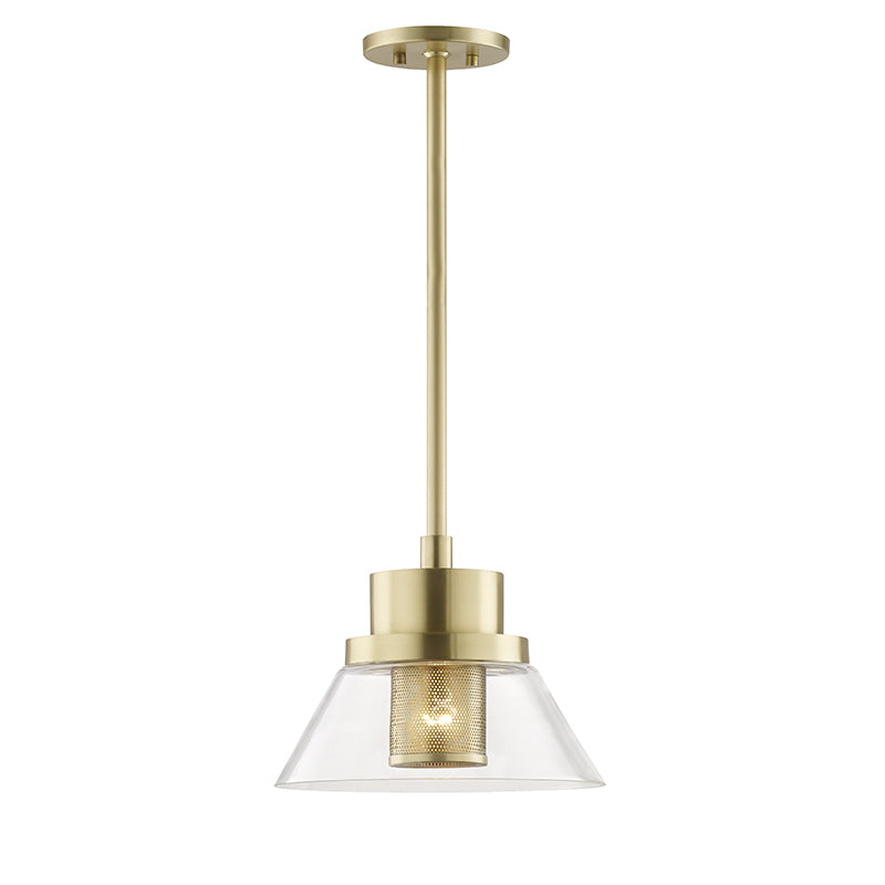 Hudson Valley - 4031-AGB - One Light Pendant - Paoli - Aged Brass