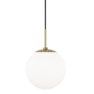 Mitzi - H193701L-AGB - One Light Pendant - Paige - Aged Brass