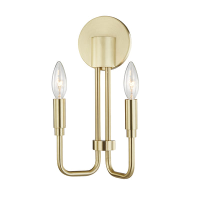 Mitzi - H261102-AGB - Two Light Wall Sconce - Brigitte - Aged Brass
