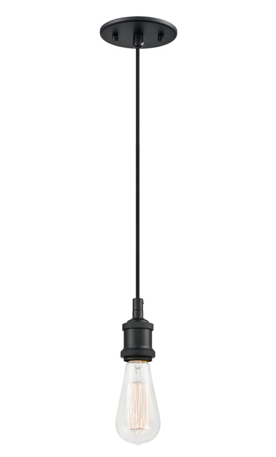 Matteo Lighting - C46100BK - One Light Pendant - Bulstrode'S Workshop - Black