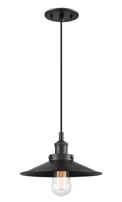 Matteo Lighting - C46111BKBK - One Light Pendant - Bulstrode'S Workshop - Black