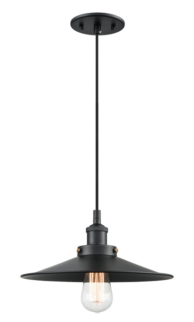 Matteo Lighting - C46112BKBK - One Light Pendant - Bulstrode'S Workshop - Black