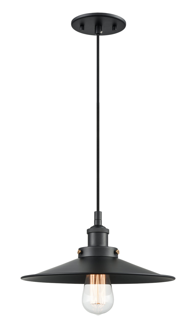 Matteo Lighting - C46112BKBK - One Light Pendant - Bulstrode&