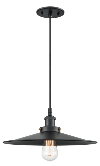 Matteo Lighting - C46113BKBK - One Light Pendant - Bulstrode'S Workshop - Black