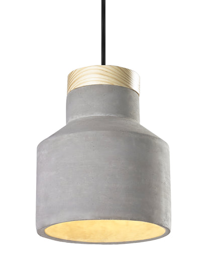 Matteo Lighting - C53207CR - One Light Pendant - Industrial - Concrete & Pine