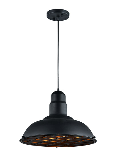 Matteo Lighting - C54111MB - One Light Pendant - Clarkson - Matte Black