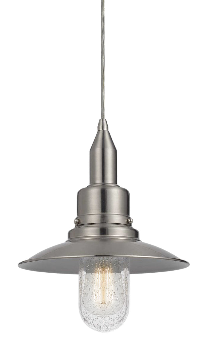 Matteo Lighting - C54114BN - One Light Pendant - Clarkson - Brushed Nickel