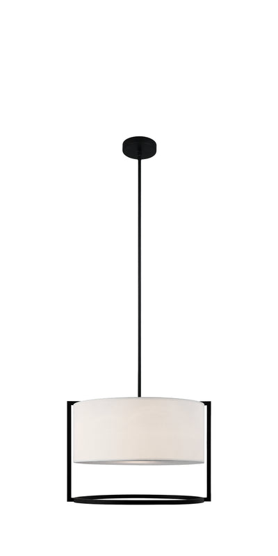 Matteo Lighting - C67602DGWH - Two Light Pendant - Nagashi - Dark Grey
