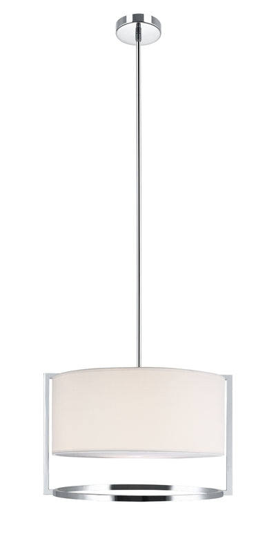Matteo Lighting - C67603CHWH - Three Light Pendant - Nagashi - Chrome
