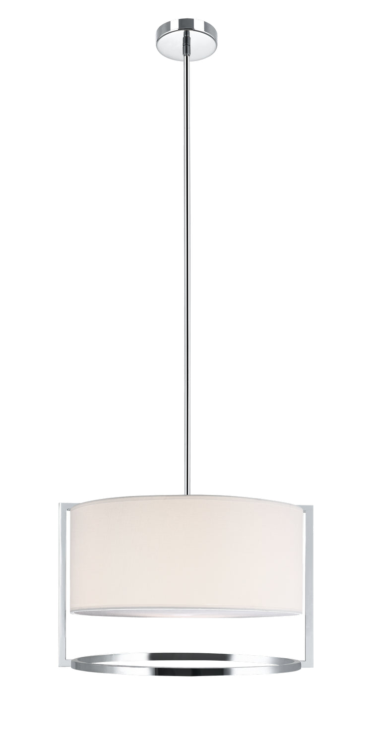 Matteo Lighting - C67603CHWH - Three Light Pendant - Nagashi - Chrome