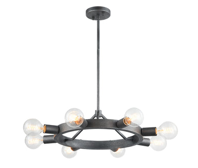 Matteo Lighting - C73308SB - Eight Light Chandelier - Marquis - Silver Black