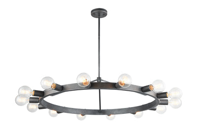 Matteo Lighting - C73314SB - 14 Light Chandelier - Marquis - Silver Black