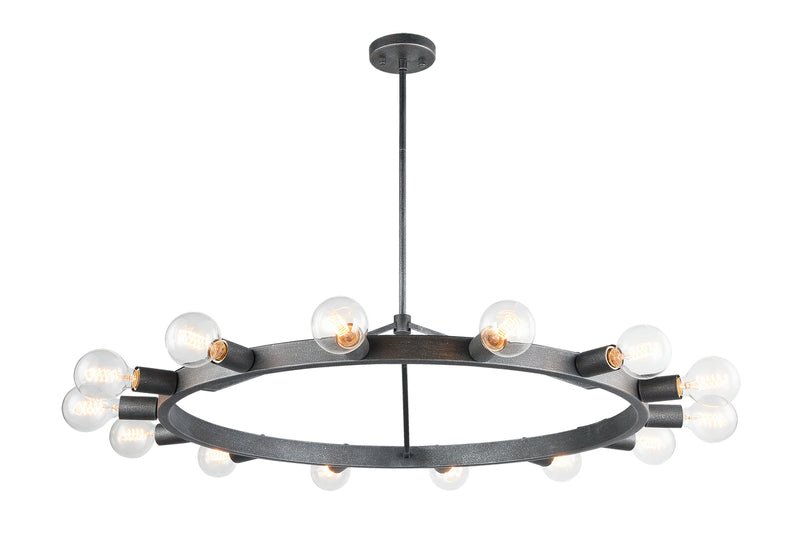 Matteo Lighting - C73314SB - 14 Light Chandelier - Marquis - Silver Black