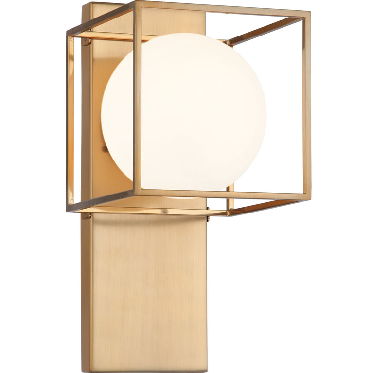 Matteo Lighting - S03801AG - One Light Wall Sconce - Squircle - Aged Gold Brass