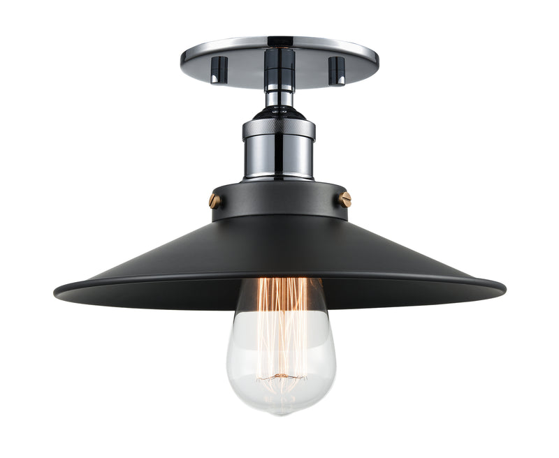 Matteo Lighting - X46111CHBK - One Light Flush Mount - Bulstrode&