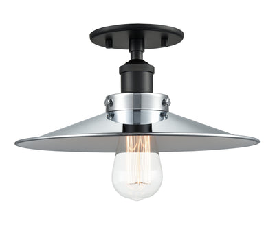Matteo Lighting - X46112BKCH - One Light Flush Mount - Bulstrode'S Workshop - Black