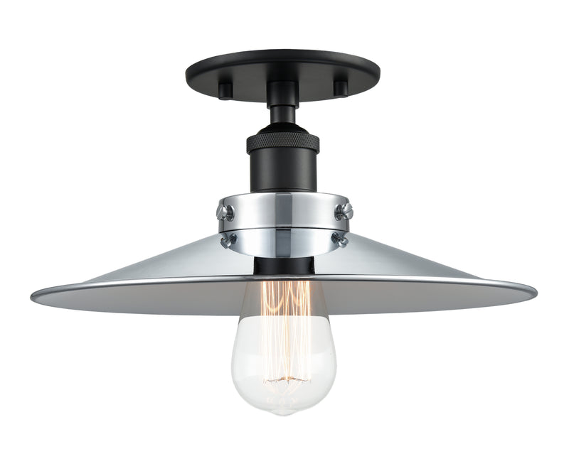 Matteo Lighting - X46112BKCH - One Light Flush Mount - Bulstrode&