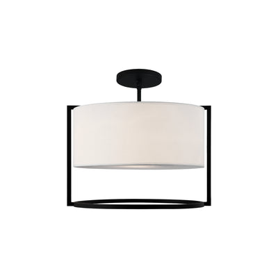 Matteo Lighting - X67602DGWH - Two Light Flush Mount - Nagashi - Dark Grey