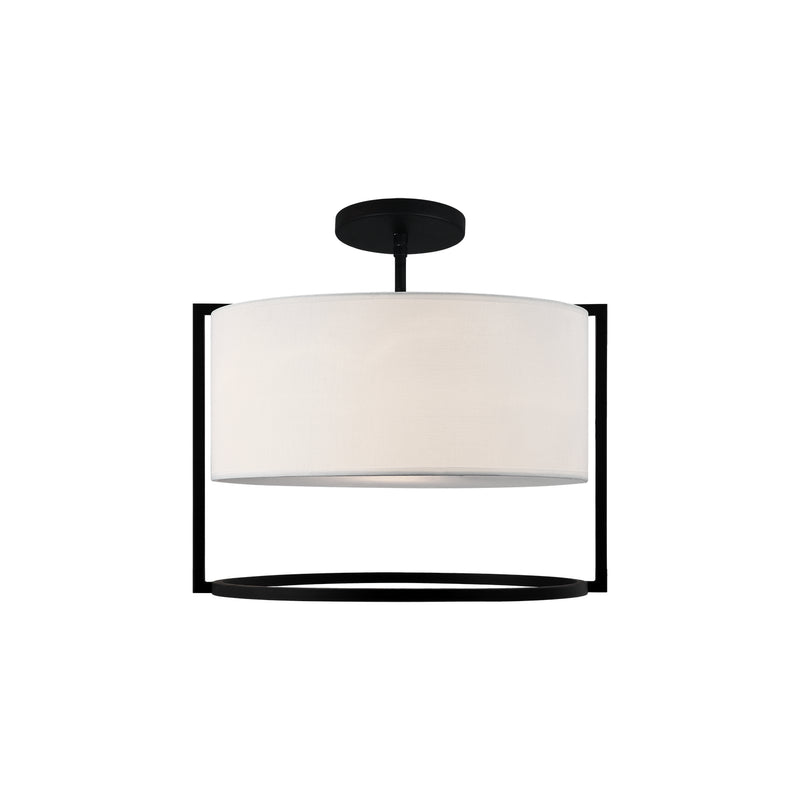 Matteo Lighting - X67602DGWH - Two Light Flush Mount - Nagashi - Dark Grey