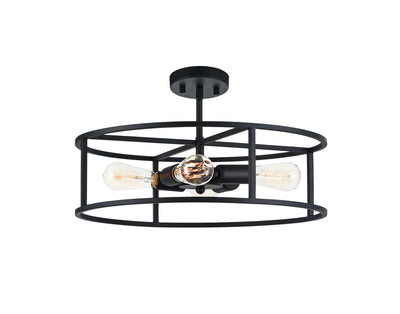 Matteo Lighting - X71604RB - Four Light Flush Mount - Candid - Rusty Black