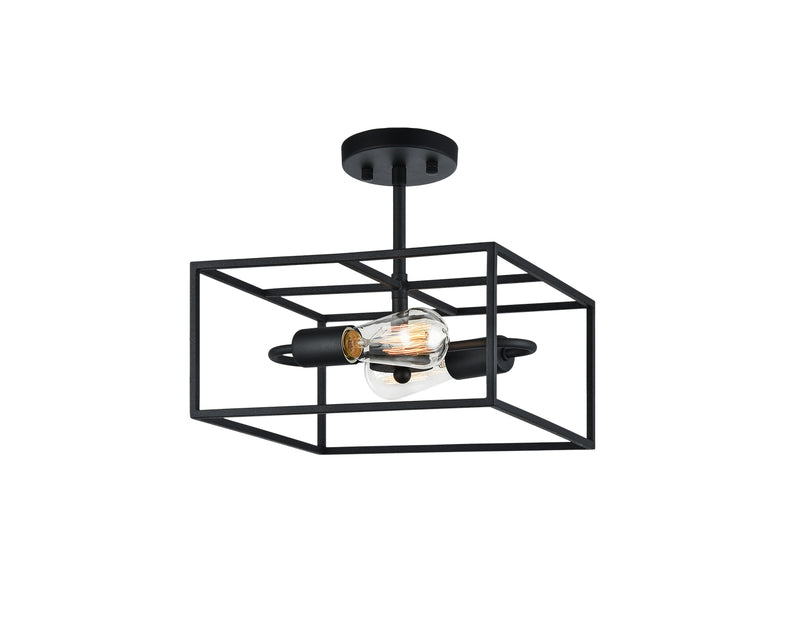 Matteo Lighting - X71642RB - Two Light Flush Mount - Candid - Rusty Black