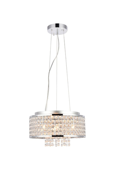 Elegant Lighting - V2914D12C/RC - Four Light Pendant - Amelie - Chrome