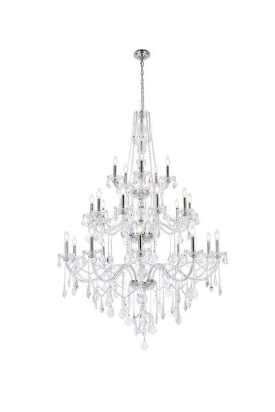 Elegant Lighting - V7825G43C/RC - 25 Light Chandelier - Verona - Chrome