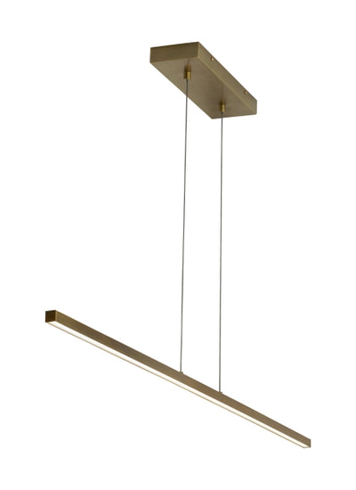 Visual Comfort Modern - 700LSESN1R-LED930 - Linear Suspension - Essence - Aged Brass