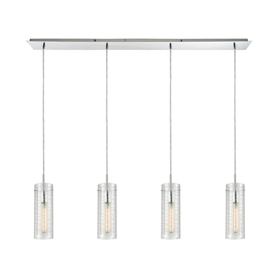 ELK Home - 56595/4LP - Four Light Pendant - Swirl - Polished Chrome