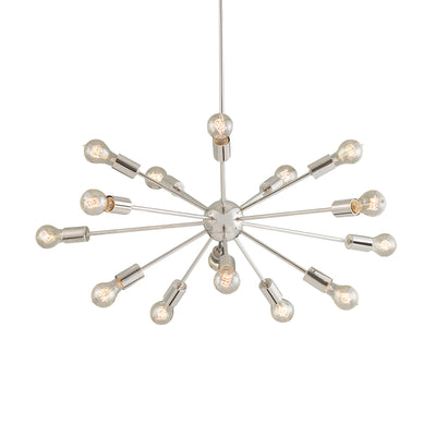 Justice Designs - NSH-8024-CROM - 15 Light Chandelier - Axion - Polished Chrome