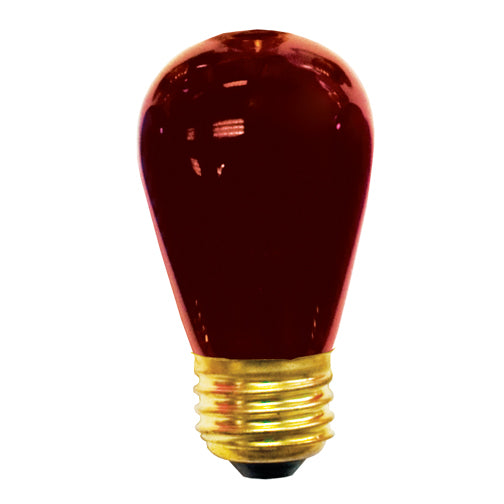Bulbrite - 701711 - Light Bulb - Indicator, - Transparent Red